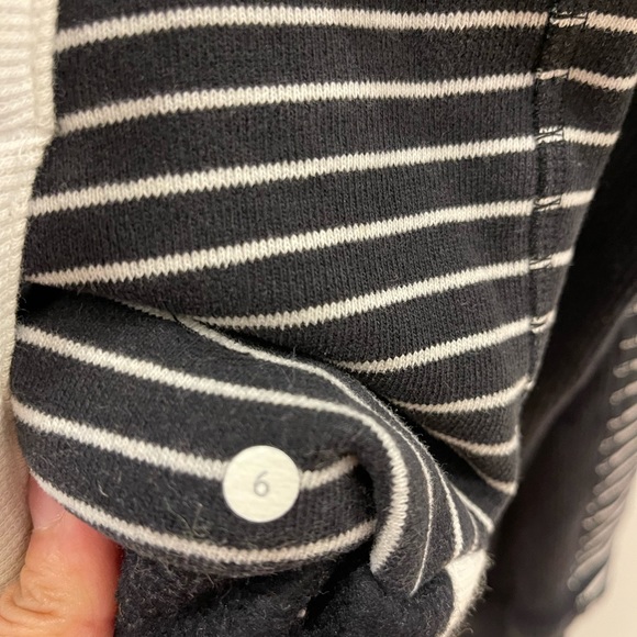 Lululemon Striped Floral Brisk Bloom Scuba Hoodie Size 6 - Picture 7 of 10